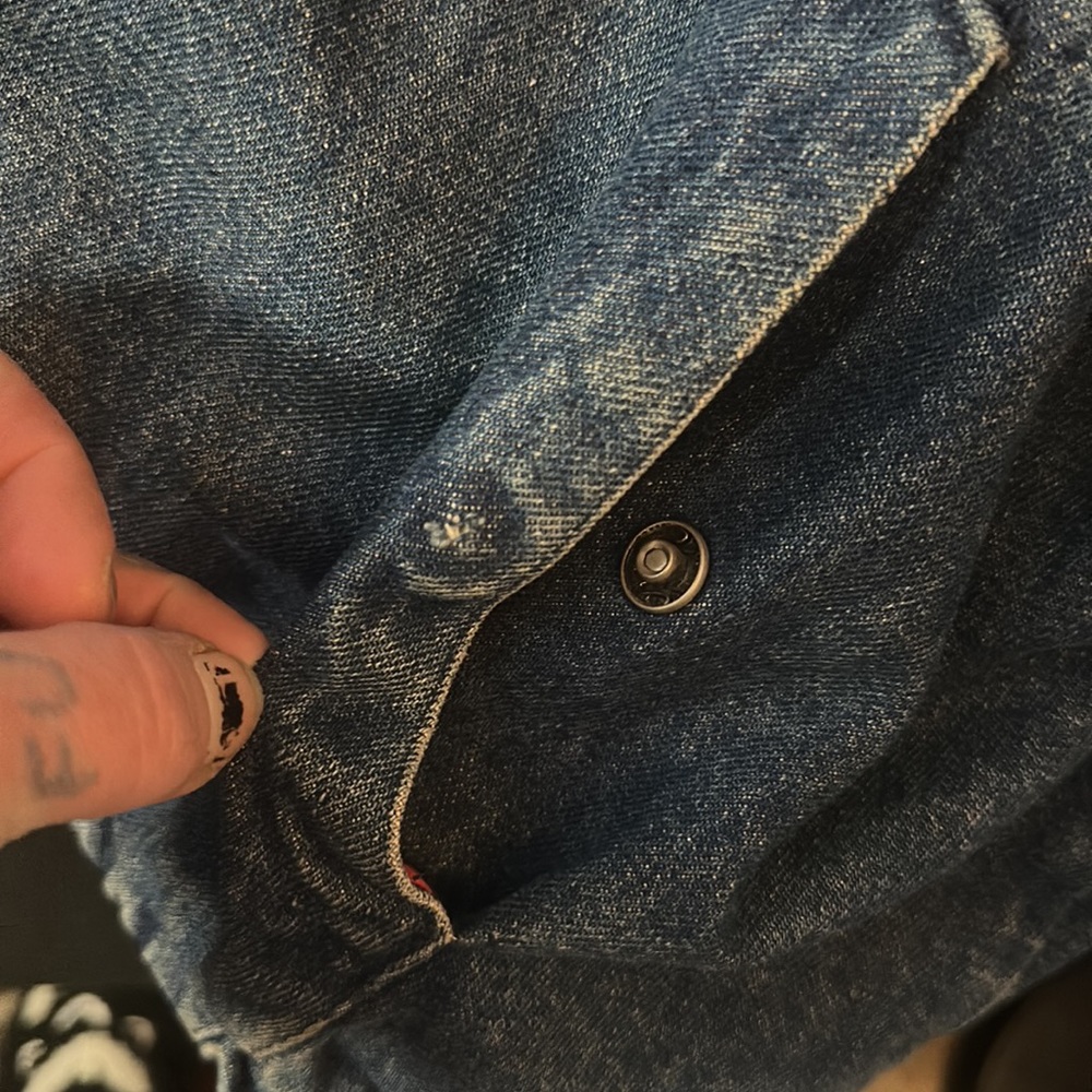 VTG* Ralph Lauren denim coat sz XL - Picture 4 of 6